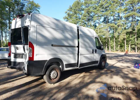 2024 Ram Promaster 2500 Tradesman High Roof 159 Wb W/Pass Seat из США, поврежденный, VIN 3C6LRVDG4RE127479